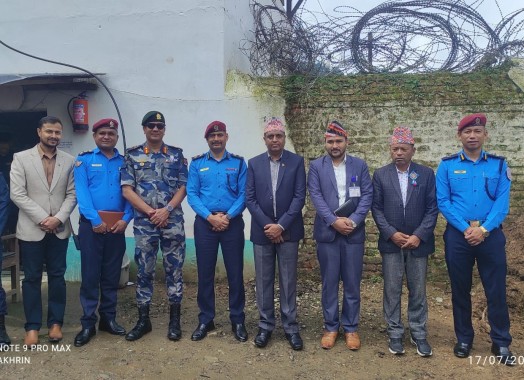 मिति २०८३।०४।०४ मा प्रमुख जिल्ला अधिकारी उमेश कुमार दाहाल ज्यूबाट कारागार, ताप्लेजुङको निरीक्षण